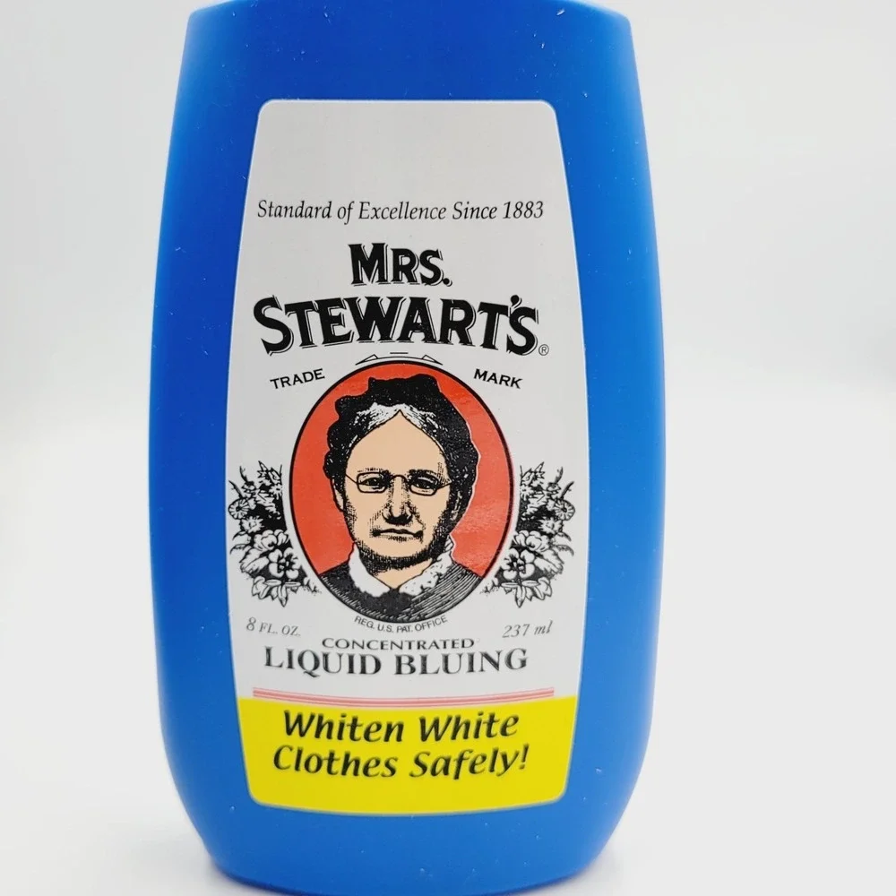 NEW Lot 6 Mrs. Stewart's CONCENTRATED LIQUID BLUING Whiten White Clothes Safely